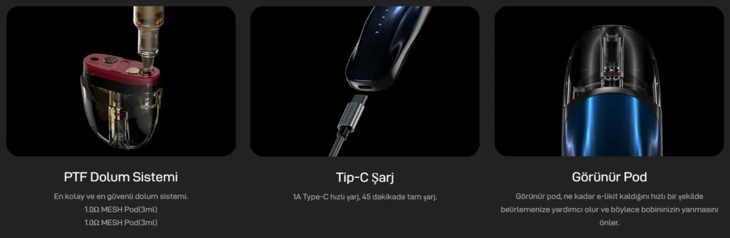 Vaporesso Zero 2 Top Filling Parametreleri