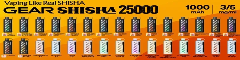 Vozol Gear Shisha 25000-Puf-Modelleri
