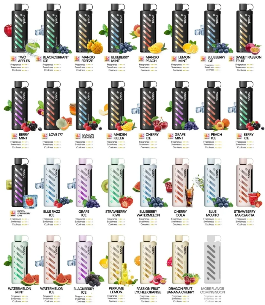 Vozol Gear Shisha 25000 ve Aroma Seçenekleri