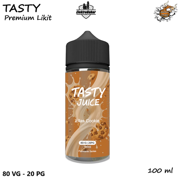 Tasty Ellas Cookie 100 ml, Tasty Ellas Cookie Likit 100 ml, Tasty Ellas Cookie 100 ml Premium Likit