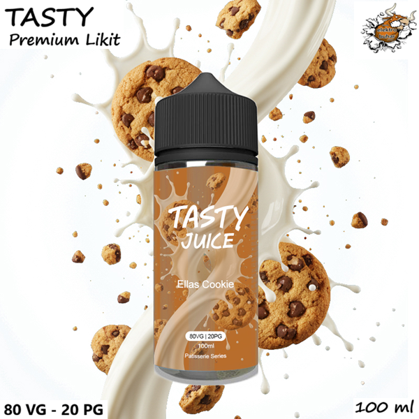 Tasty Ellas Cookie Likit 100 ml, Tasty Ellas Cookie Likit 100 ml, Tasty Ellas Cookie 100 ml Premium Likit