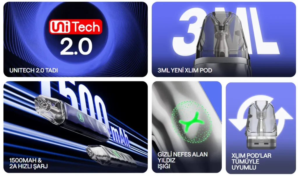 Oxva Xlim Go 2 Kit Parametreleri, Oxva Xlim Go2 Kit Parametreleri