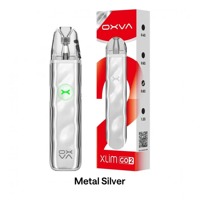 Oxva Xlim Go 2 Metal Silver, Oxva Xlim Go2 Metal Silver, Gümüş