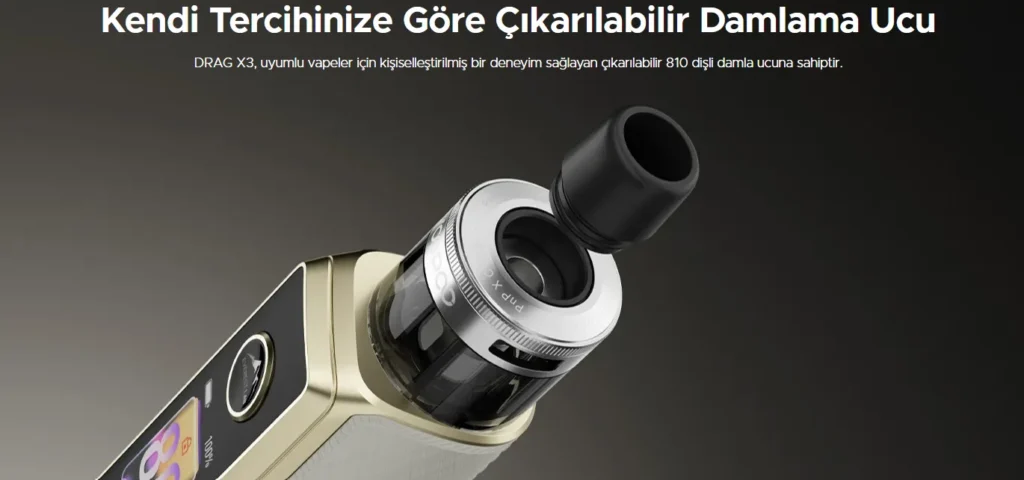 Voopoo Drag X3 Başlık, Voopoo Drag X3 Drip Tip