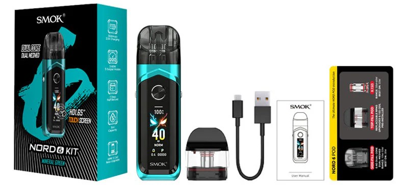 Smok Nord 6 Pod Kutu İçeriği