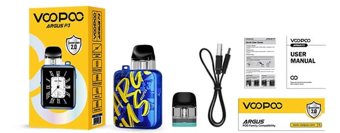 Voopoo Argus P3 Kutu İçeriği