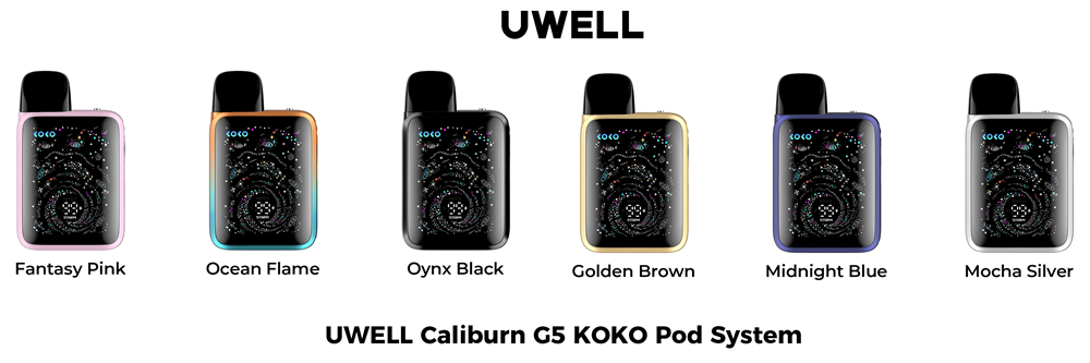 Uwell Caliburn G5 Koko Renk Çeşitleri, Uwell Caliburn G 5 Koko Renk Çeşitleri