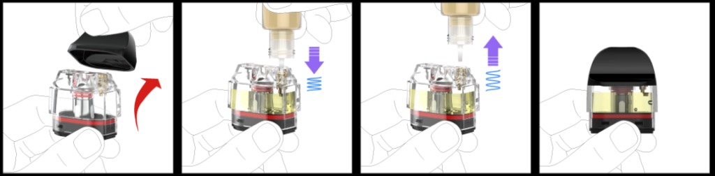 Smok Nord 6 Yedek Kartuş Likit Uygulaması, Smok Nord 6 Boş Kartuş Likit Uygulaması
