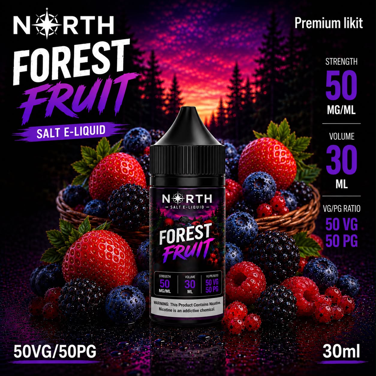 North Forest Fruit Salt Likit