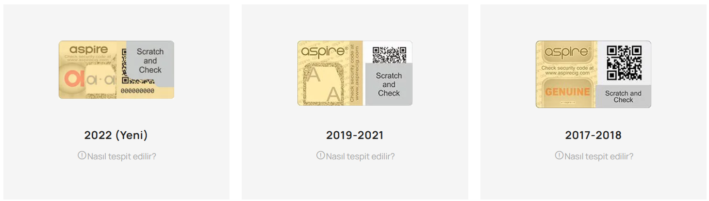 Aspire orjinallik Sorgulama