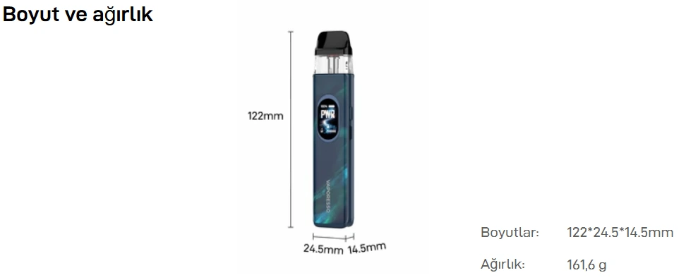 Vaporesso Xros 6 Pod Parametreleri