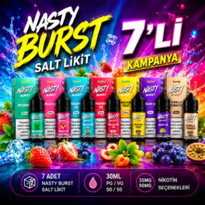 Nasty Burst Salt Likit 7 li Paket
