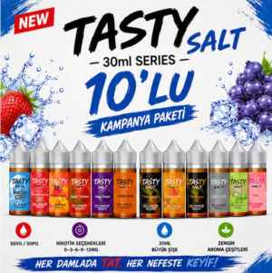 Tasty Salt Likit 10 lu Kampanya