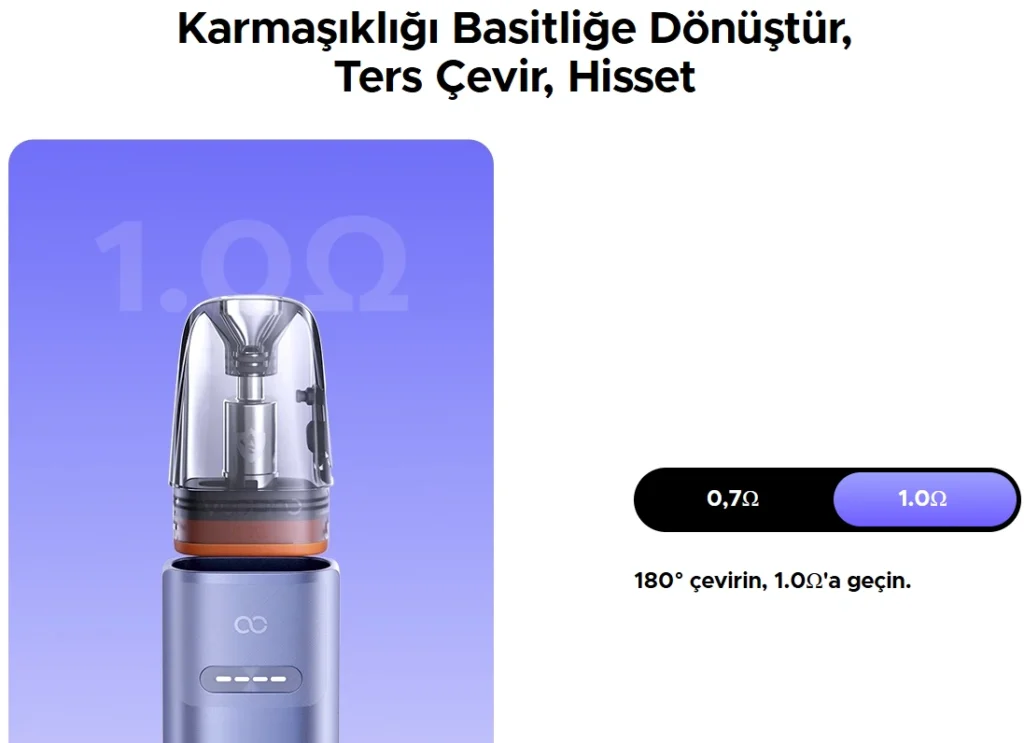 Voopoo Argus G4 Mini Pod Elektronik Sigara Kartuş Özellikleri 1