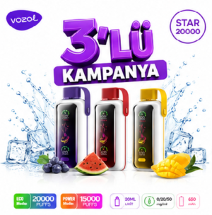 Vozol Star 20000 Puf 3 lü Kampanya