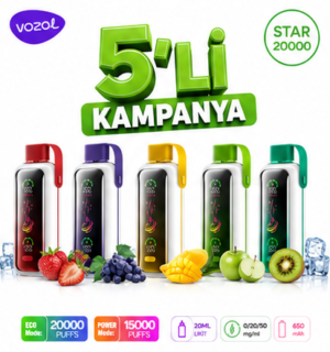 Vozol Star 20000 Puf 5 li Kampanya